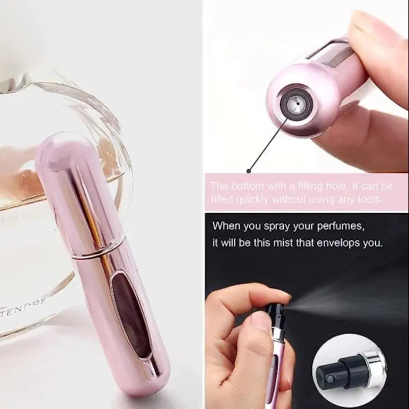 4-Pack 5ml Refillable Perfume Atomisers