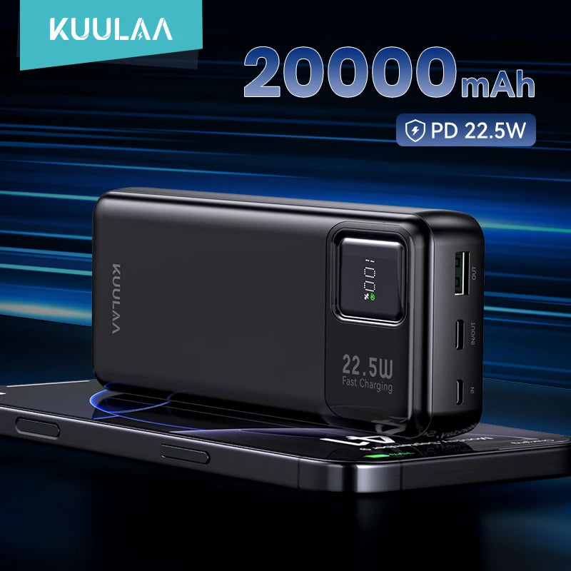 20,000mAh Portable Power Bank with 22.5W Fast Charging