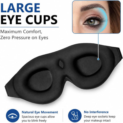 3D Contoured Memory Foam Sleep Mask