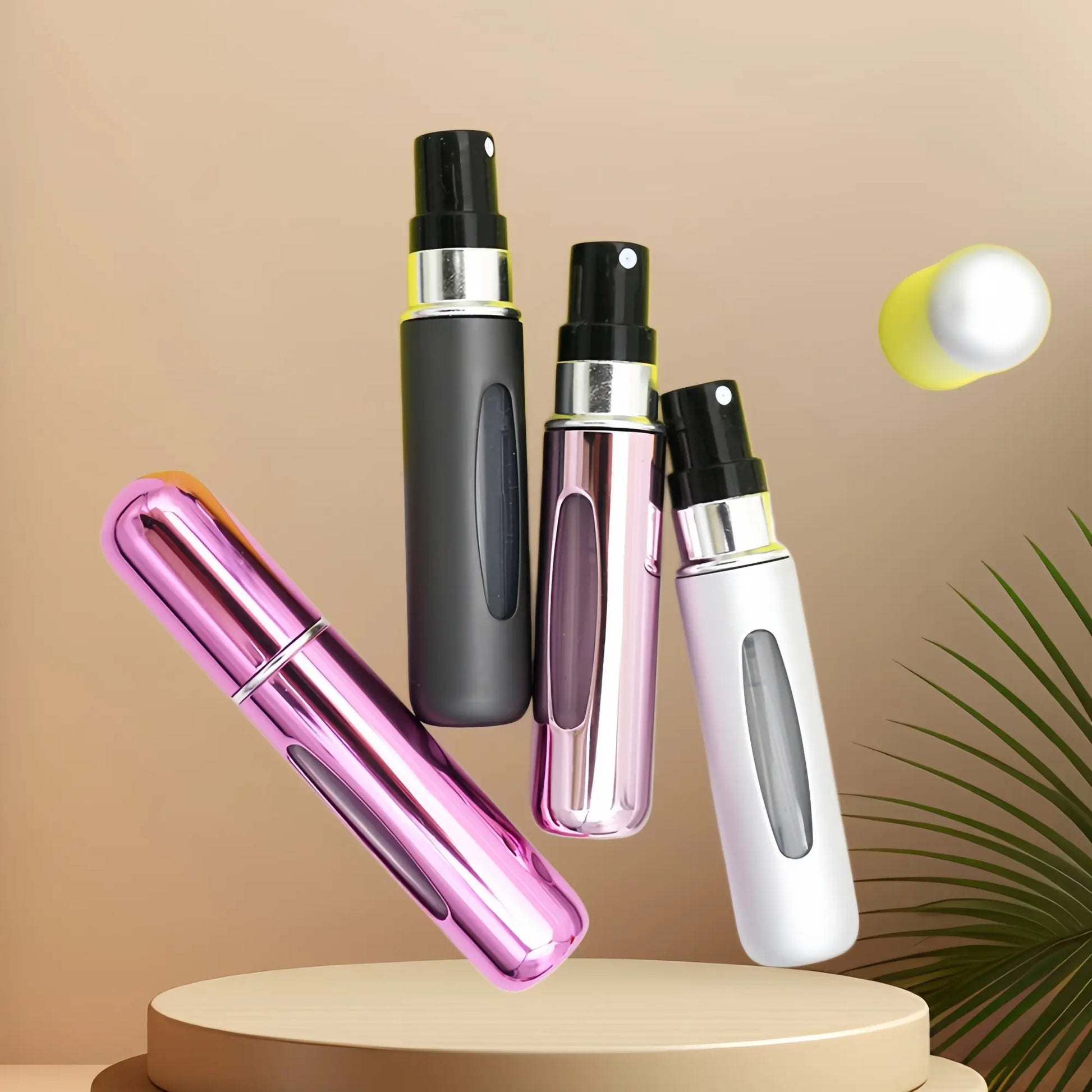 4-Pack 5ml Refillable Perfume Atomisers