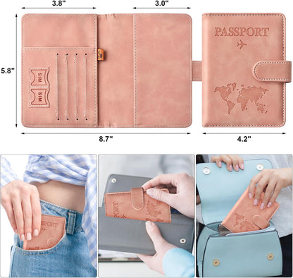 Slim Travel Passport Wallet with Card Slots