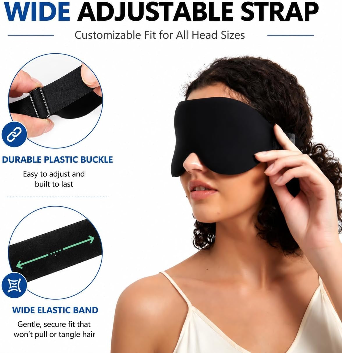 3D Contoured Memory Foam Sleep Mask