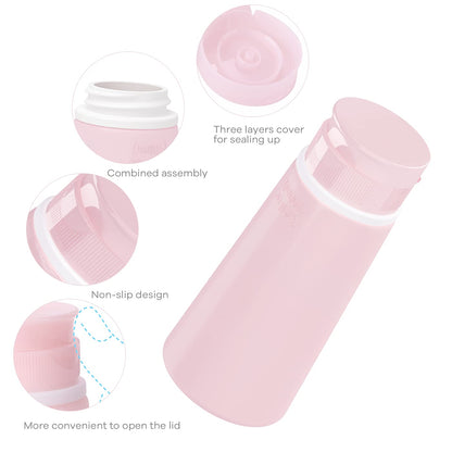 4-Pack 100ml Leakproof Travel Bottles
