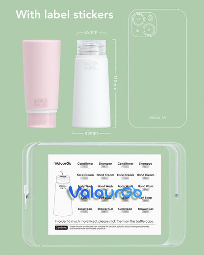 4-Pack 100ml Leakproof Travel Bottles