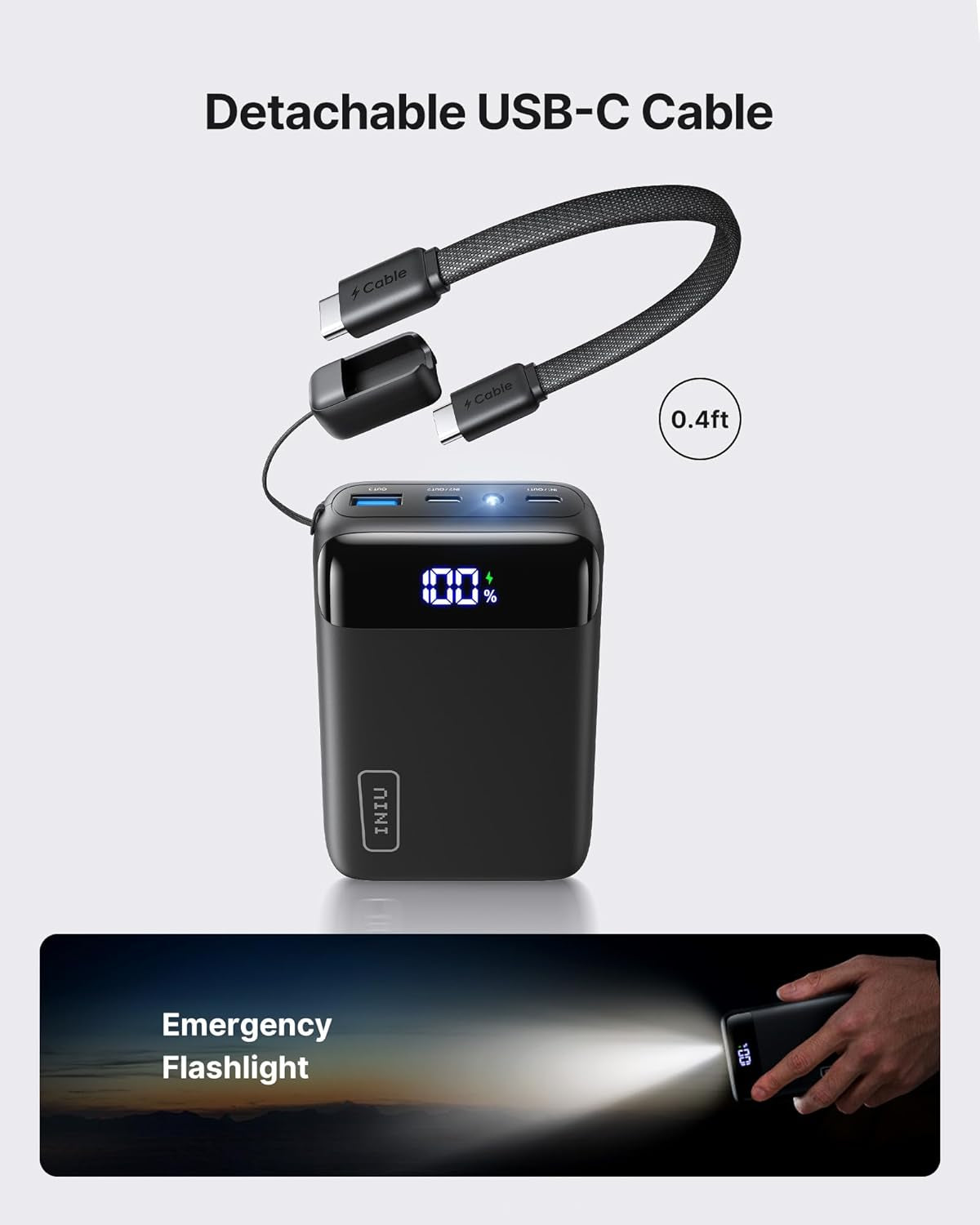 Mini 20,000mAh Fast-Charge Power Bank