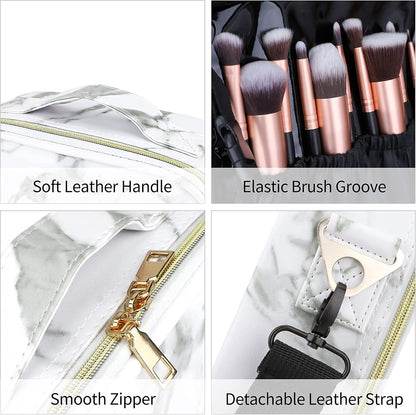 Travel Makeup Bag with Adjustable Dividers