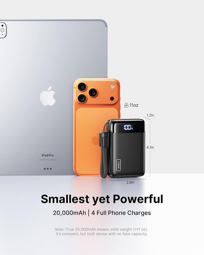 Mini 20,000mAh Fast-Charge Power Bank