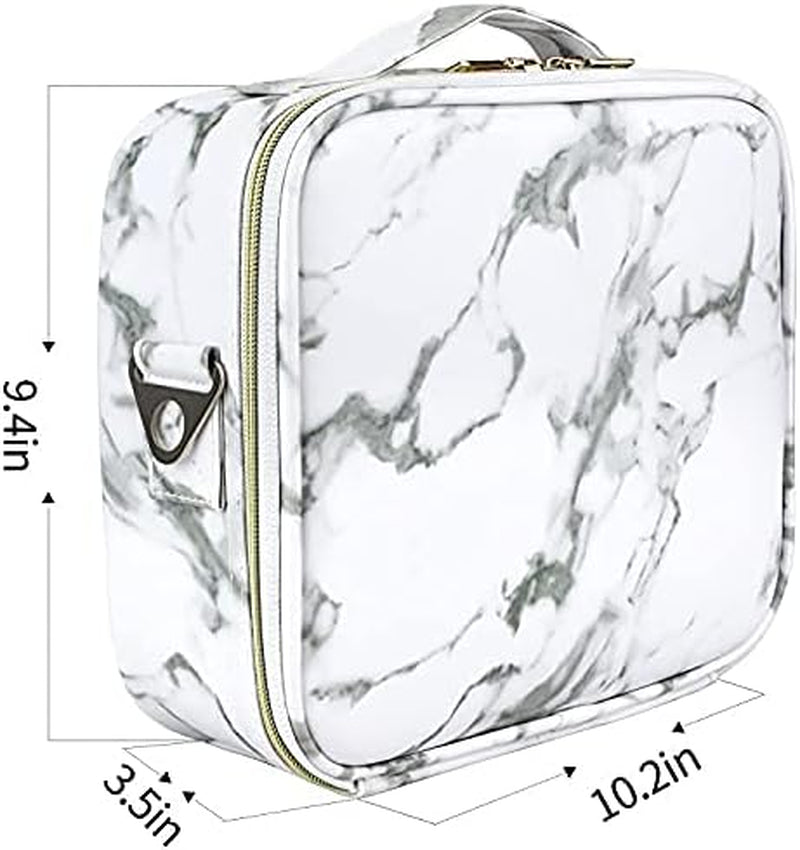 Travel Makeup Bag with Adjustable Dividers
