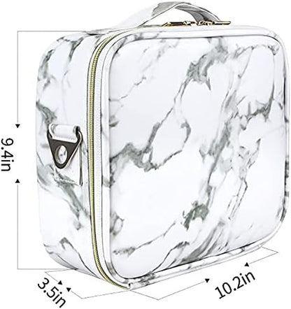 Travel Makeup Bag with Adjustable Dividers