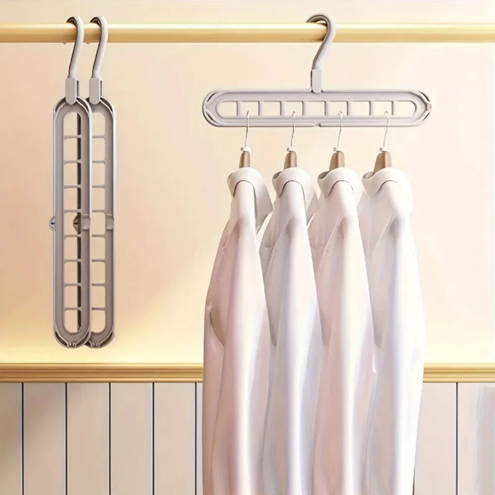 3-Pack 9-Hole Space-Saving Hangers