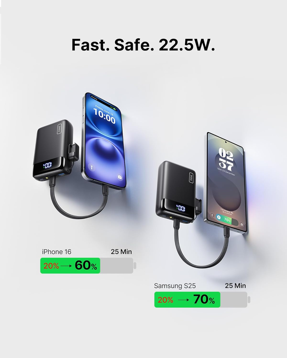Mini 20,000mAh Fast-Charge Power Bank