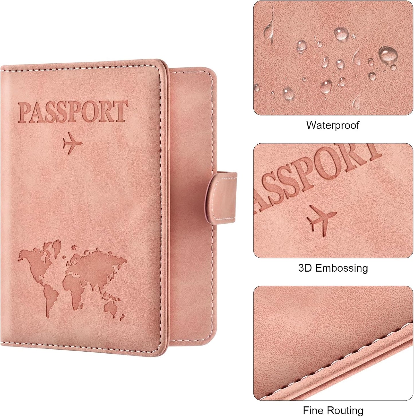 Slim Travel Passport Wallet with Card Slots