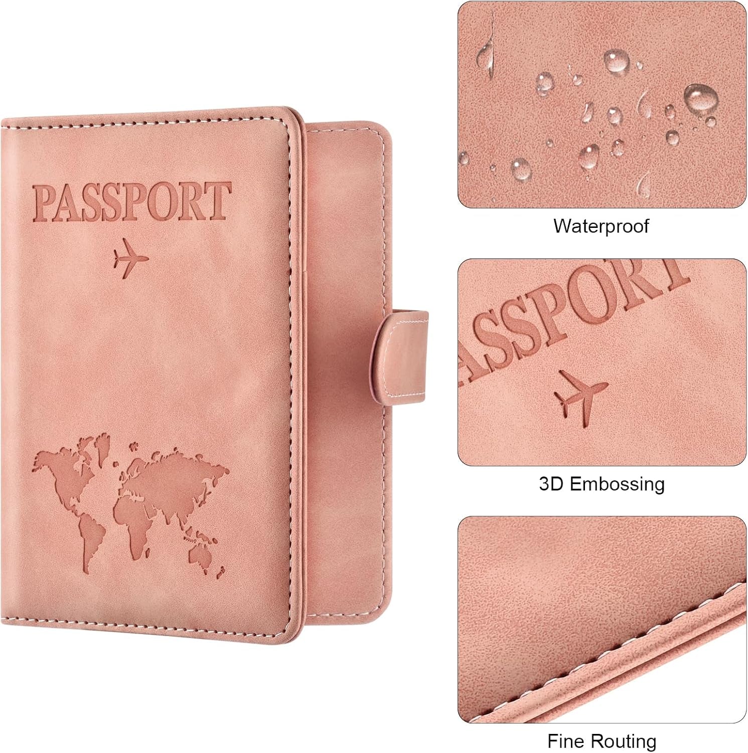 Slim Travel Passport Wallet with Card Slots
