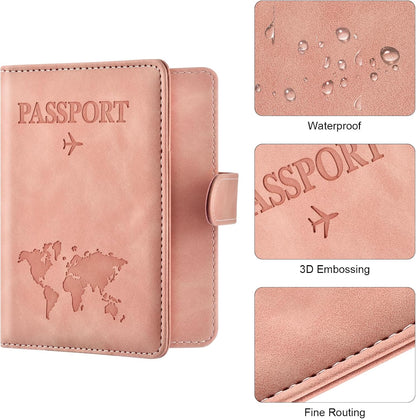 Slim Travel Passport Wallet with Card Slots