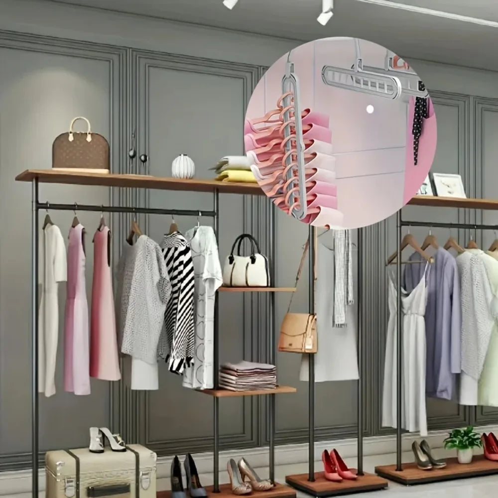 3-Pack 9-Hole Space-Saving Hangers